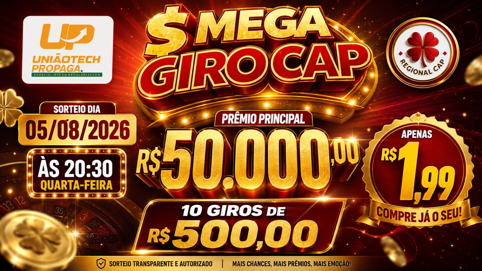 Mega Giro Cap - 05/08/2026